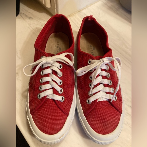 Red Skate Shoes by The Limited, Vans Style - Picture 2 of 8